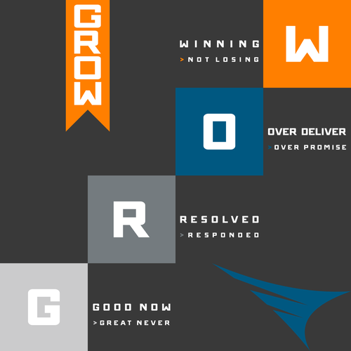 Stair design with the title 'Corporate wall graphic decal.'