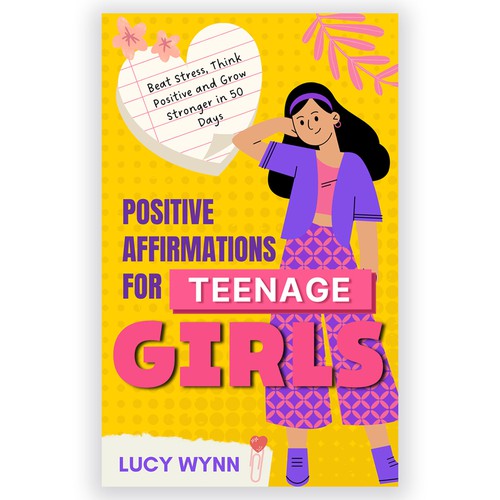 Cute book cover with the title 'Girl book cover'