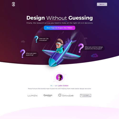 Fun website with the title 'Help make DESIGNDORK.com amazing and be publicly recognized for doing so.'