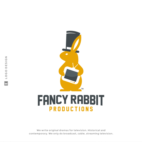 Modern Fun Rabbit Logo Design Gráfico por lexlinx · Creative Fabrica