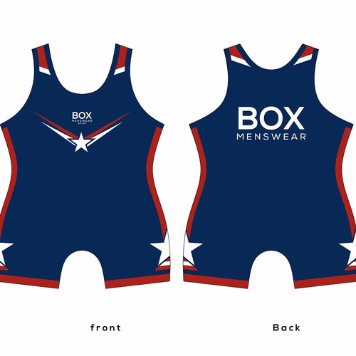 Mixed martial arts design with the title 'wrestling jersey design for Box menwear'