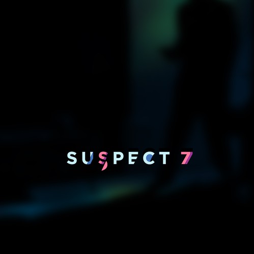 Noir design with the title 'Noir style logo for Suspect 7, an animation studio'