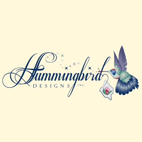 Hummingbird logo with the title 'logo for Humminbird Designs inc'