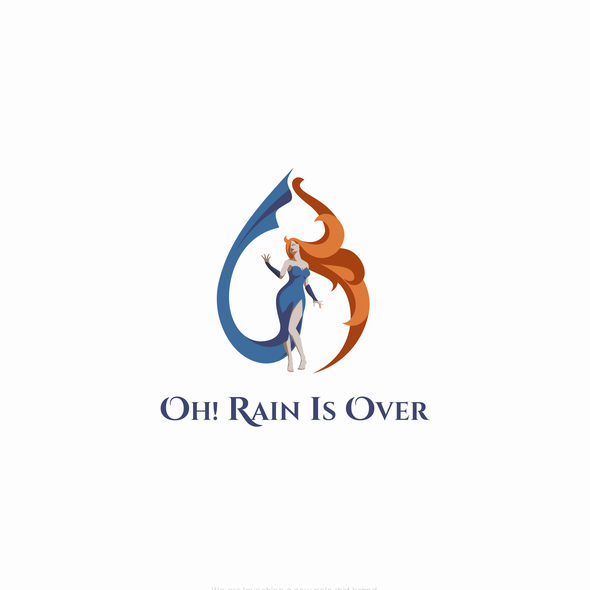 Young adult logo with the title 'Rain is Over'