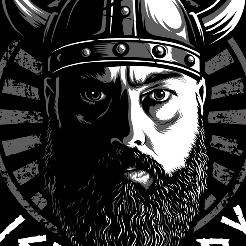 Viking logo with the title 'Jeff Brady'