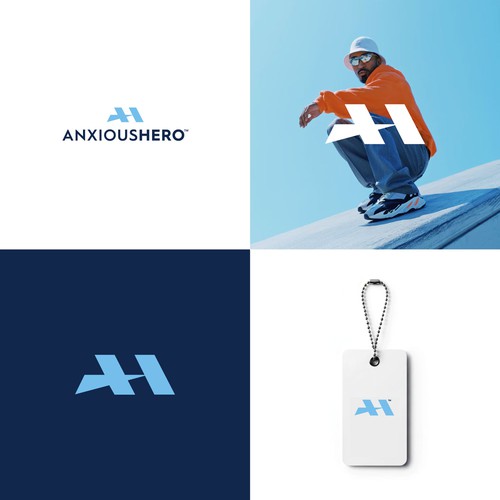 Hero logo with the title 'Anxious hero'