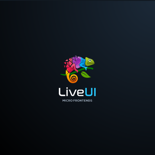 Chameleon logo with the title 'LiveUI'