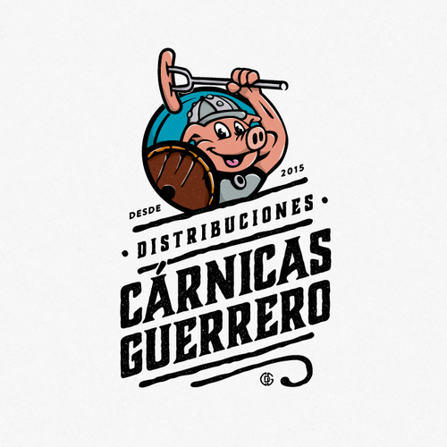 Spanish design with the title 'Bold logo concept for meat company'