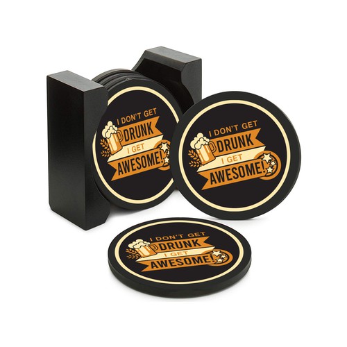Coaster design with the title 'Coaster Design'