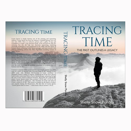 Travel book cover with the title 'TRACING TIME'