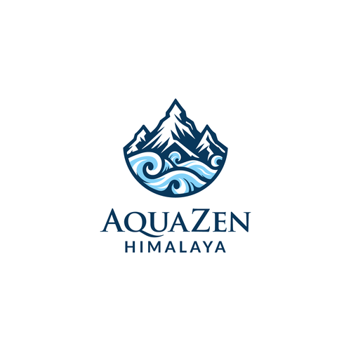 Bottle logo with the title 'Logo for Himalayan Water Product'
