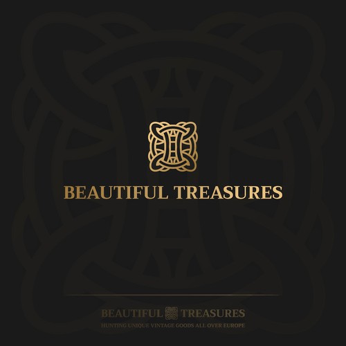 Ornament design with the title 'Beautiful Treasures'