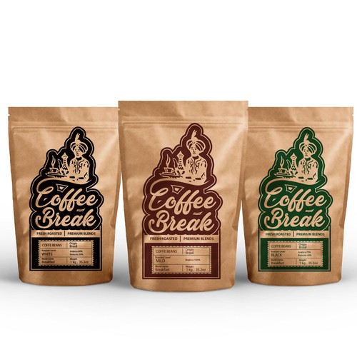 Oriental design with the title 'Coffee Break'