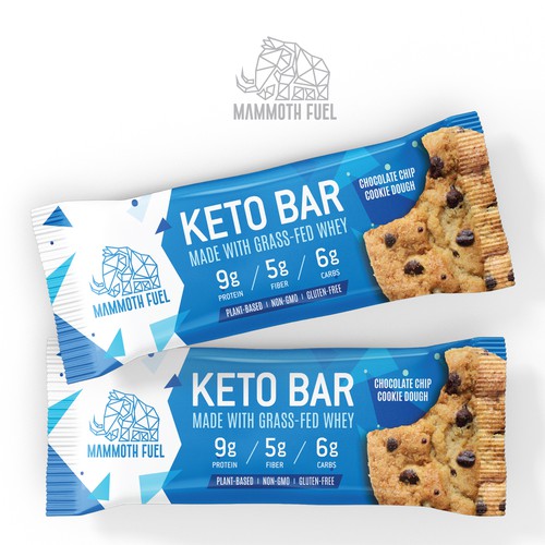 Label packaging with the title 'Whey Protein Bar'