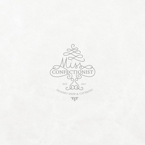 Pastry design with the title 'Dessert & Pastries Logo'