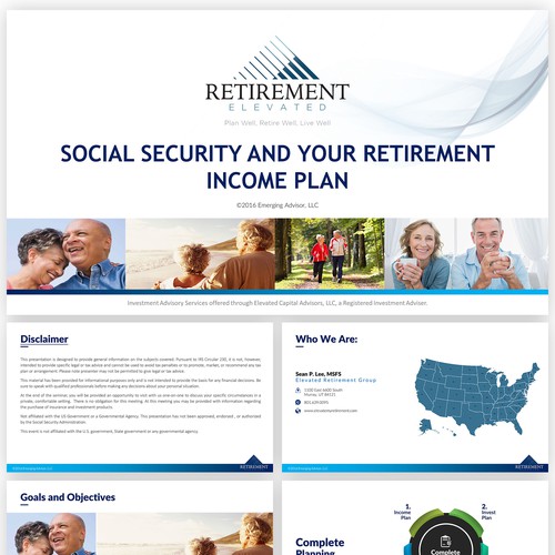 Retirement design with the title 'PPT Tempate and Content Redesign'