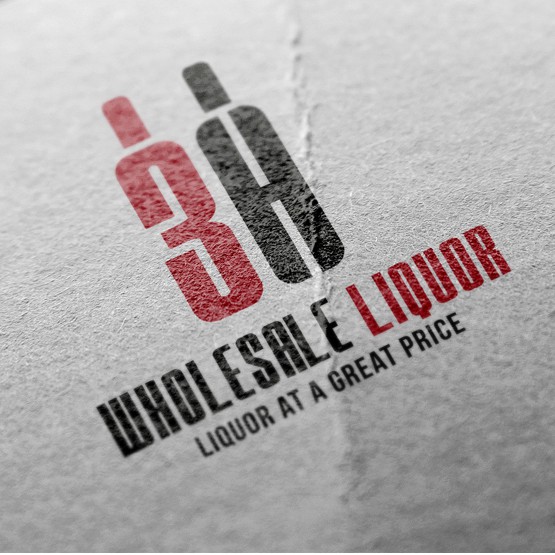 Liquor store logo with the title 'Liquor with Style'