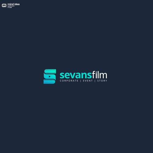 Film industry logo with the title 'Logo design for Sevans Film'
