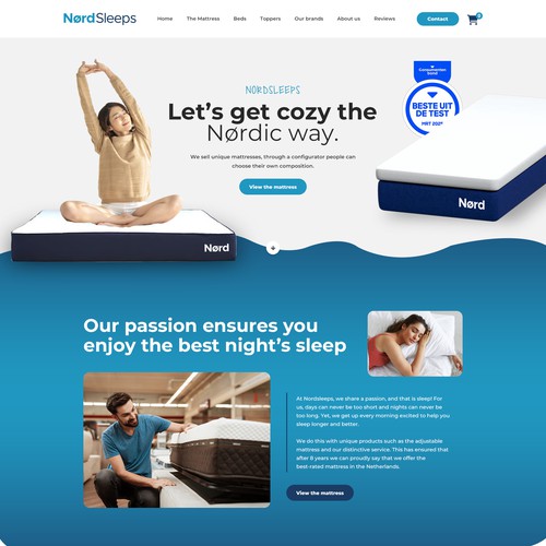 Home website with the title 'Nordsleeps'