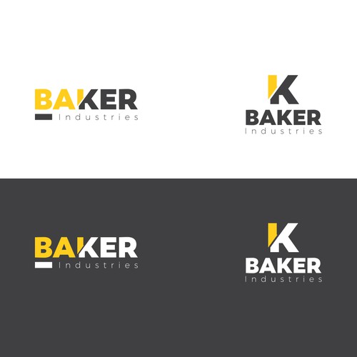 Yellow brand with the title 'Baker Industries'