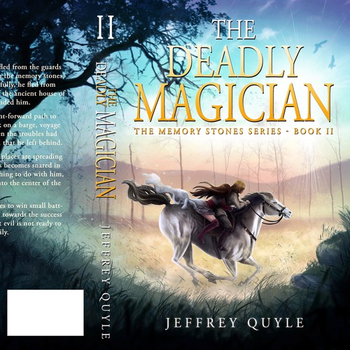 Art book cover with the title 'The Deadly Magician '