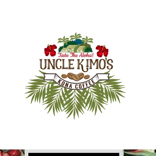 Leaf logo with the title 'Coffee Logo'