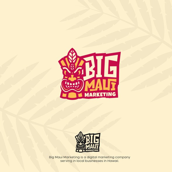 Marketing logo with the title 'Big Maui - logo design'