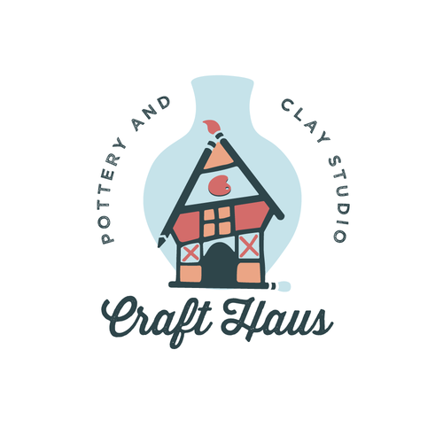 Pottery logo with the title 'Logo Design Contest Winner'