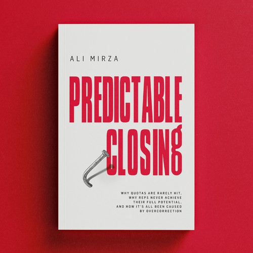 Minimal book cover with the title 'Book Cover for Predictable Closing'