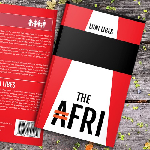 Creative book cover with the title 'The Afri'