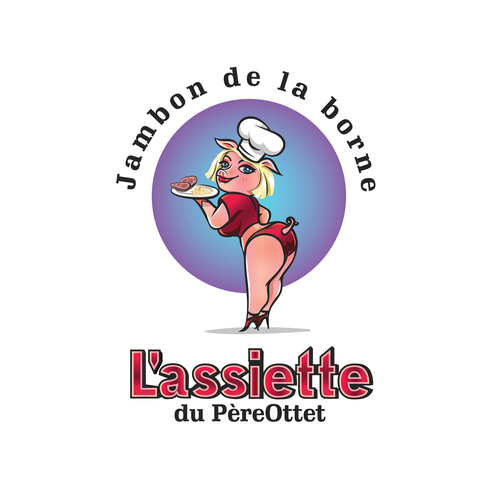 Sexy logo with the title 'bold logo concept for Lassiette du pereottet'