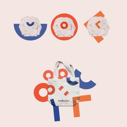 Cooperation logo with the title 'Kabubu brand identity'