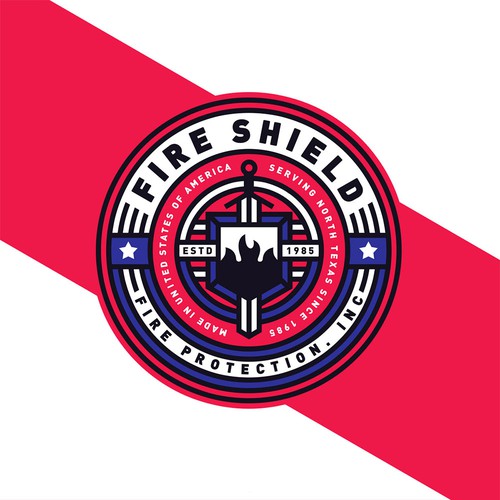 Fire logo with the title 'Fire Shield'
