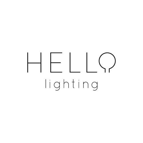 Typographic logo with the title 'Hello Lighting '