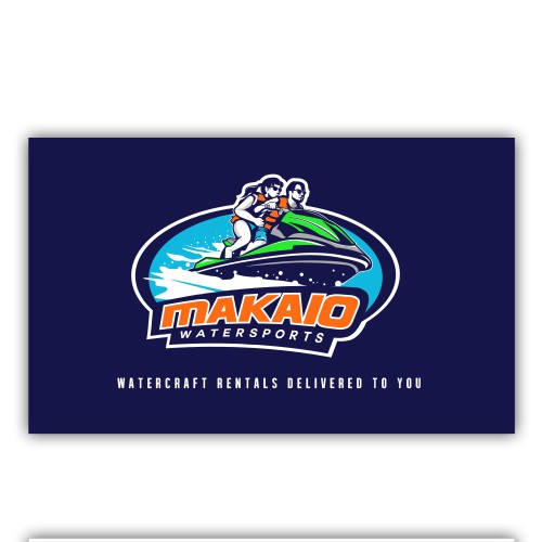 Skiing design with the title 'makaio logo '