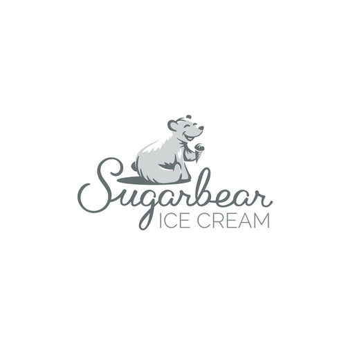 Bear mascot logo with the title 'Cute Bear'