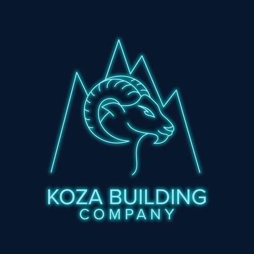 Mountain goat logo with the title 'Koza Building '