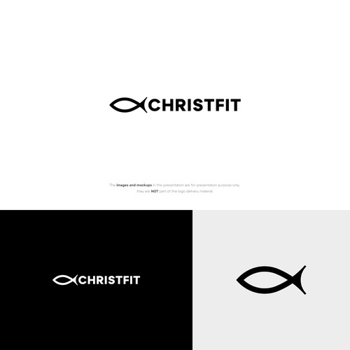 Gym logo with the title 'ChristFit Logo'