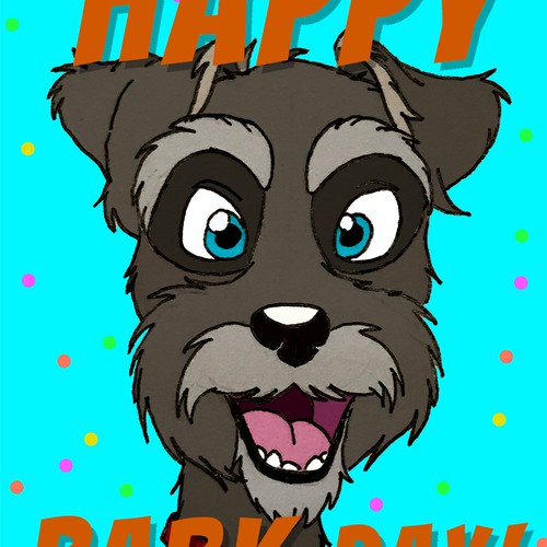 Disney design with the title 'Concept for birthday card'