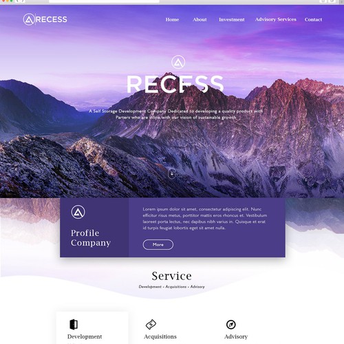 Yoga studio design with the title 'Destination theme'