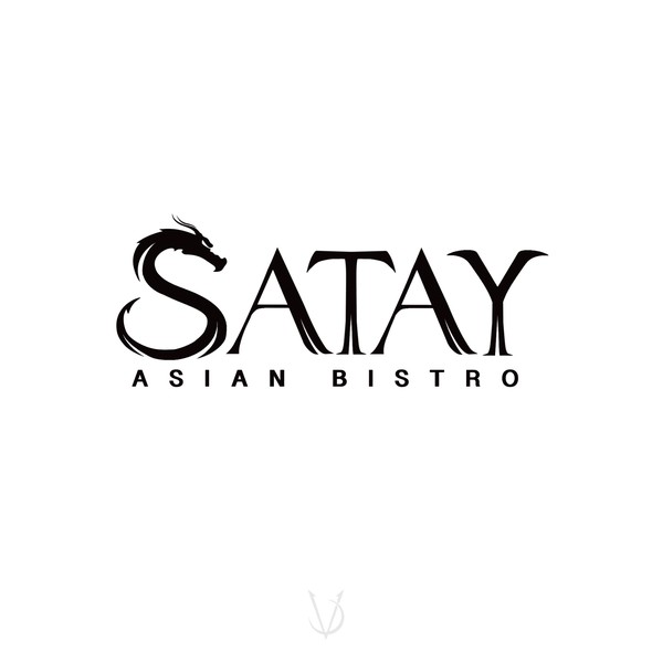 Text design with the title 'Satay '