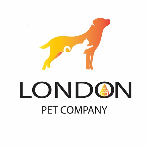 London logo with the title 'Luxury Logo for Pet Company.'
