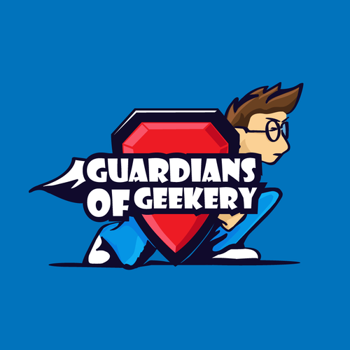 Geeky design with the title 'logo concept for online retailer of a comic book themed merchandise'