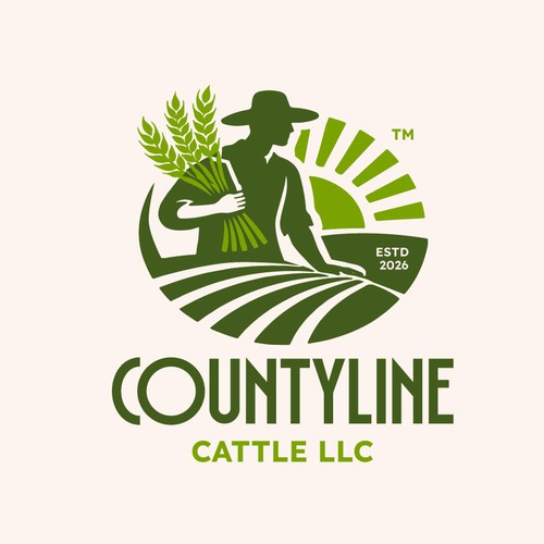 Agriculture brand with the title 'Countyline Cattle LLC'