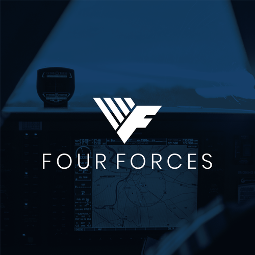 App brand with the title 'Abstract logo for a flight academy'