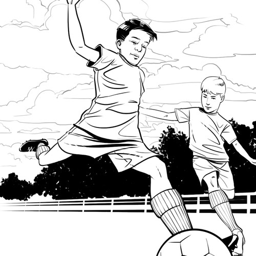 Ink artwork with the title 'Storyboard'