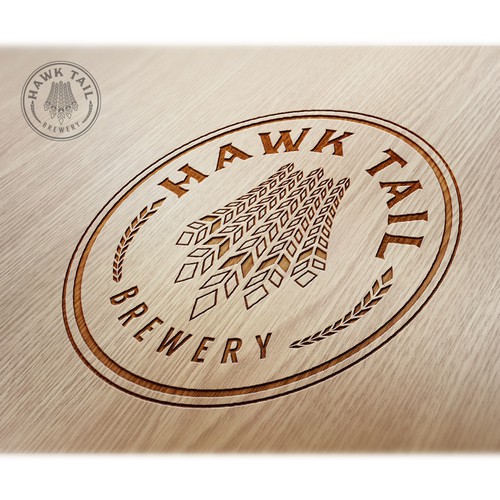 Gastropub logo with the title 'Hawk Tail Brewery'