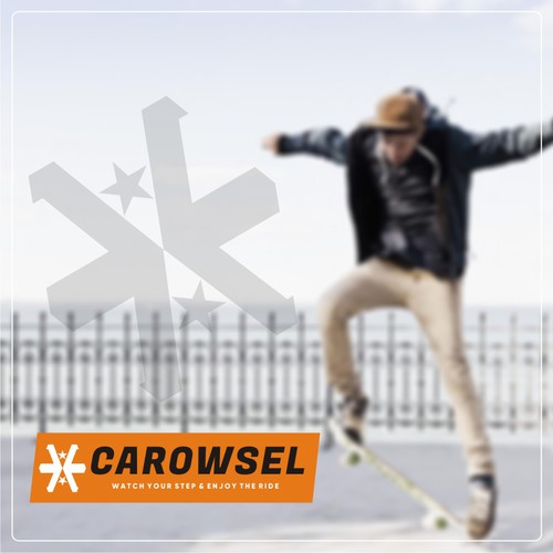 Ride logo with the title 'Carowsel design logo'