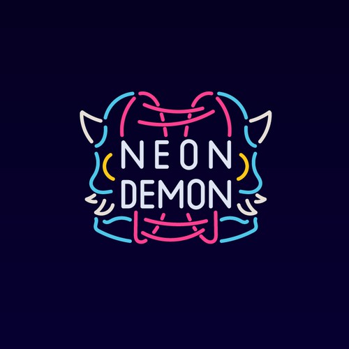 neon logo design