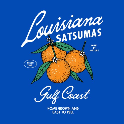 Agriculture t-shirt with the title 'Louisiana Satsumas'